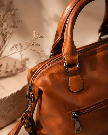'THE WAVERLY' VEGAN LEATHER SATCHEL