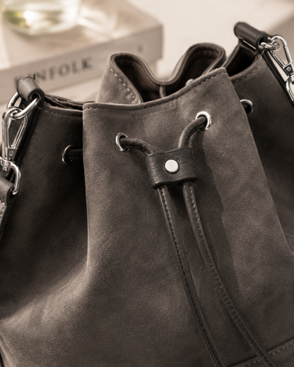 'THE WILLOW' DRAWSTRING BUCKET BAG