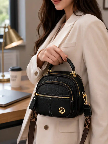 'THE HARLOW' PEBBLED VEGAN LEATHER CROSSBODY