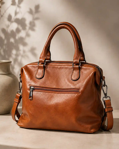 'THE WAVERLY' VEGAN LEATHER SATCHEL