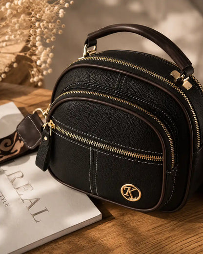 'THE HARLOW' PEBBLED VEGAN LEATHER CROSSBODY