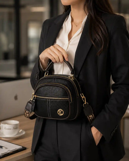 'THE HARLOW' PEBBLED VEGAN LEATHER CROSSBODY