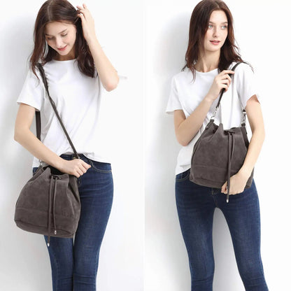 'THE WILLOW' DRAWSTRING BUCKET BAG