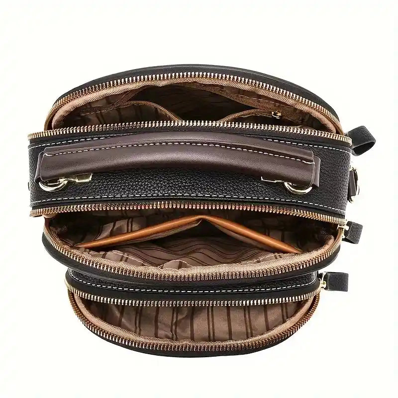 'THE HARLOW' PEBBLED VEGAN LEATHER CROSSBODY
