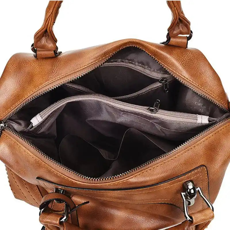 'THE WAVERLY' VEGAN LEATHER SATCHEL