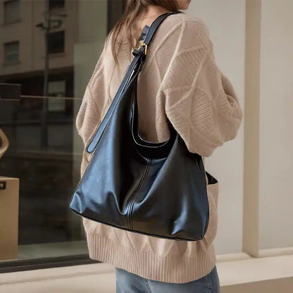 'THE CLEO' VEGAN LEATHER SHOULDER BAG