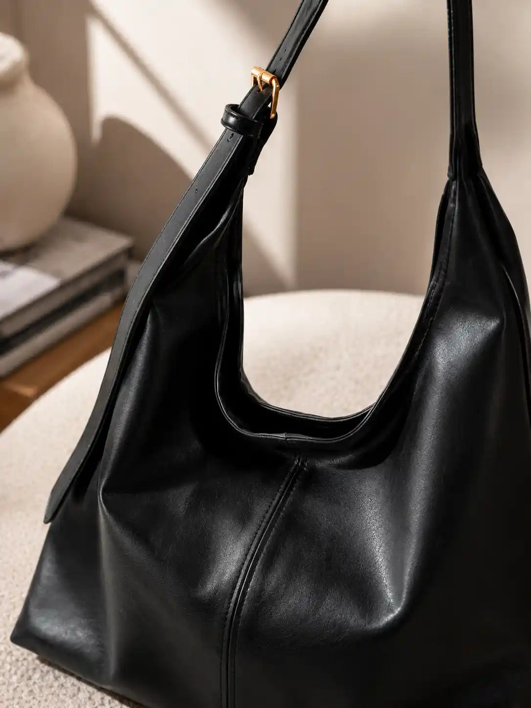 'THE CLEO' VEGAN LEATHER SHOULDER BAG