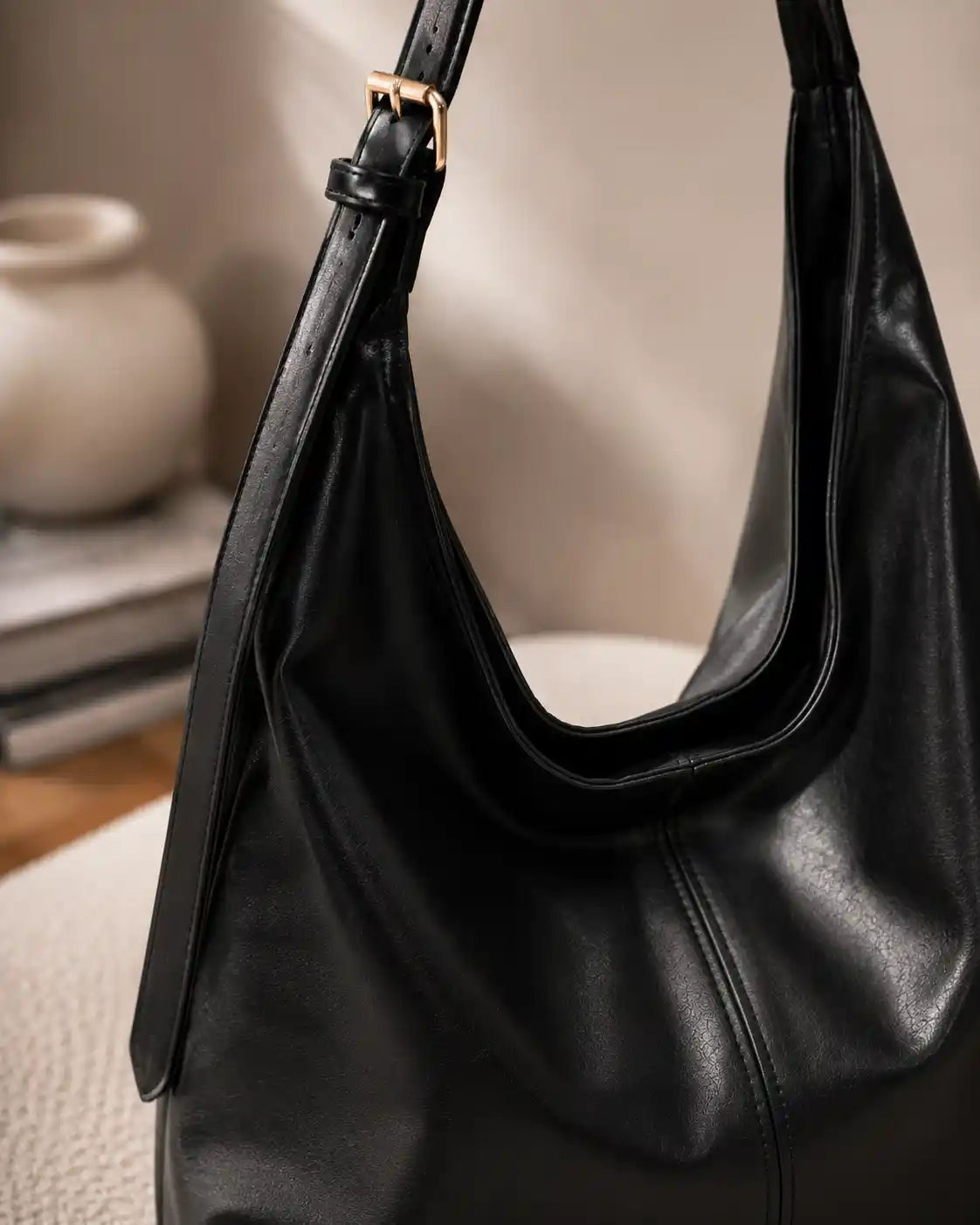 'THE CLEO' VEGAN LEATHER SHOULDER BAG