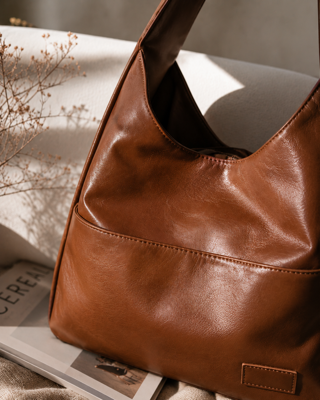 'THE AVERY' VEGAN LEATHER SHOULDER BAG