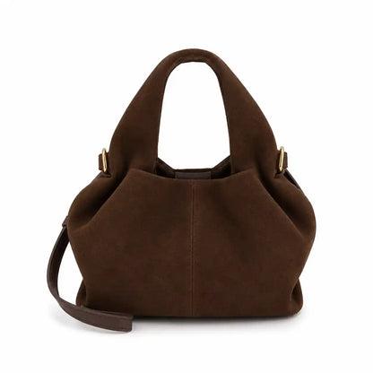 'THE AMELIE' VEGAN SUEDE CLOUD BAG
