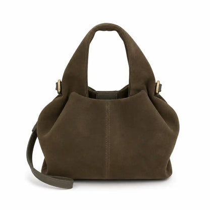 'THE AMELIE' VEGAN SUEDE CLOUD BAG