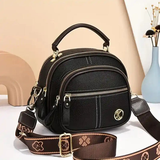 'THE HARLOW' PEBBLED VEGAN LEATHER CROSSBODY