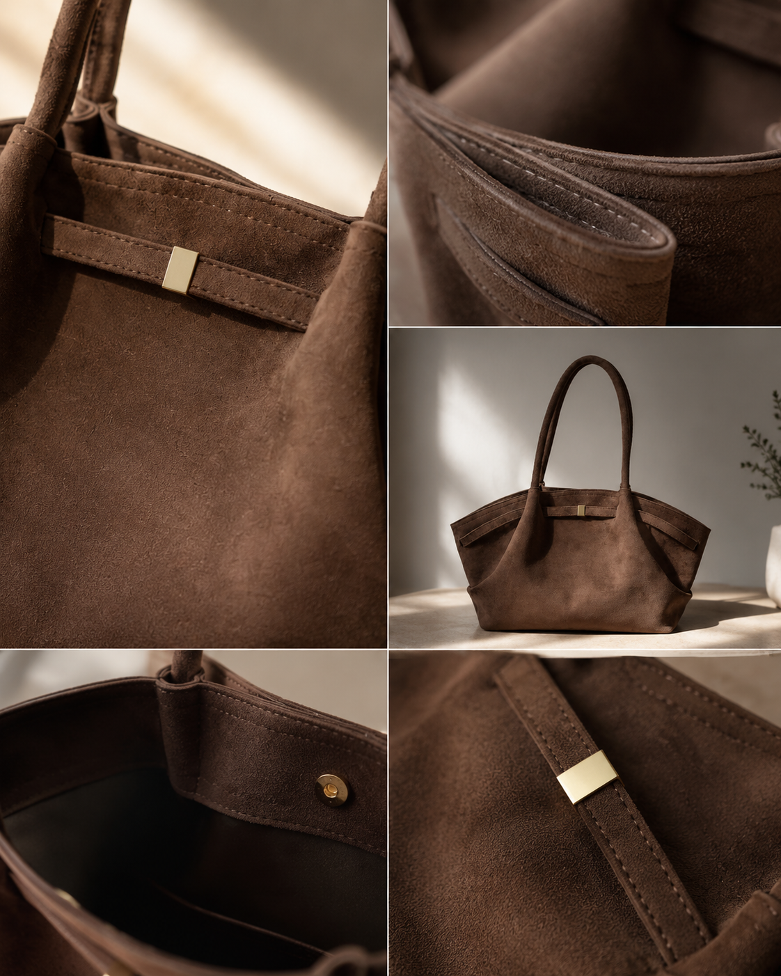 'THE BLAIR' VEGAN SUEDE TOTE BAG