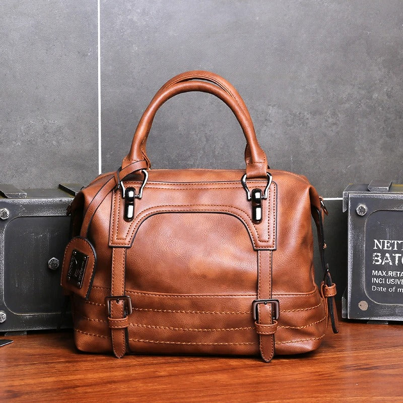 'THE WAVERLY' VEGAN LEATHER SATCHEL